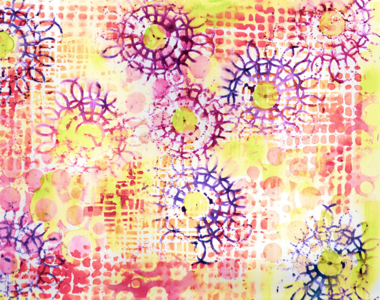 Read more about the article Watercolor Stencil Work